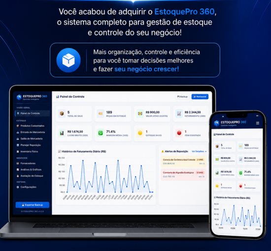 EstoquePro 360 — sistema de gestão de estoque