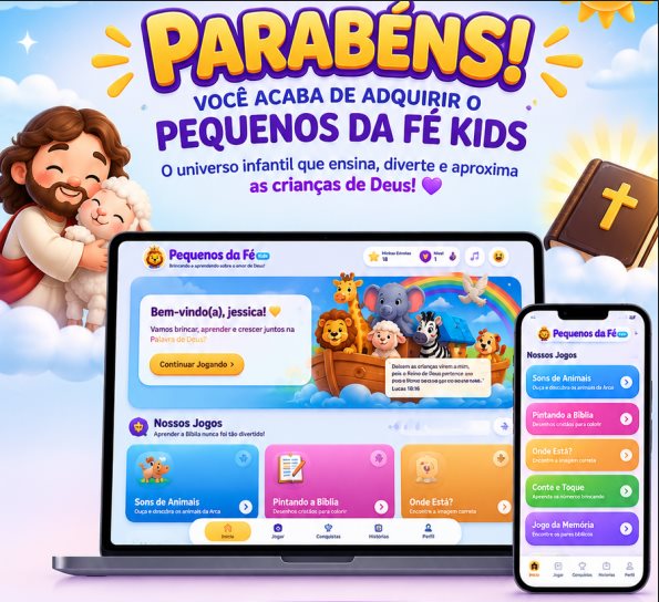 Pequenos da Fé Kids — plataforma infantil